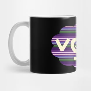 Lavender Stripes Women Vote Mug